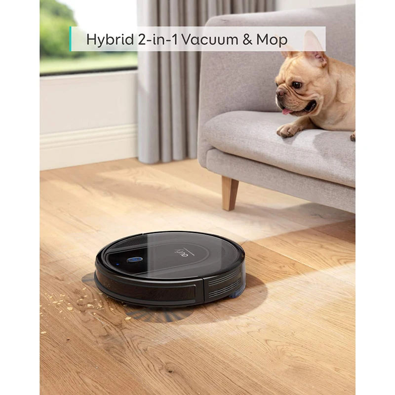 eufy RoboVac G10 Hybrid, Robot Vacuum Cleaner, Smart Dynamic Navigation, 2-in-1 Sweep and mop, Wi-Fi, Super-Slim, 2000Pa