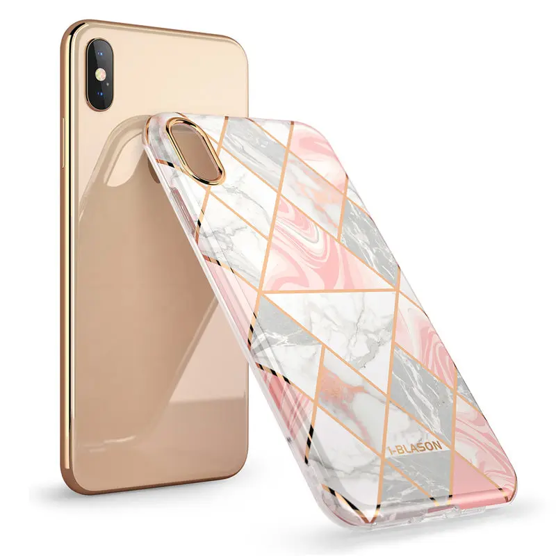 I-BLASON чехол для iPhone X Xs чехол Cosmo Lite стильный Премиум Тонкий Бампер Защитный мраморный задний Чехол с защитой камеры