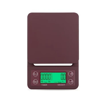 

Coffee Electronic Scales Portable 5Kg/0.1g Drip Coffee Scale Timer Digital Kitchen Scale High Precision LCD Electronic Scales