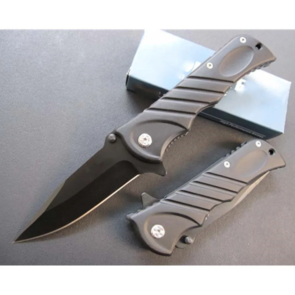 F17 Big Folding Knife 440C steel blade Cast aluminum handle Pocket hunting portable Survival