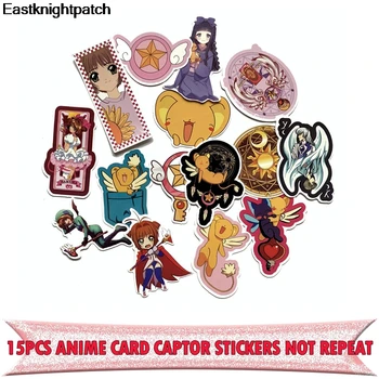 

20Set E1566 15pcs Anime Card Captor Stickers Car Motorcycle Travel Luggage Phone Guitar Skateboard Waterproof Cool Decal Sticker
