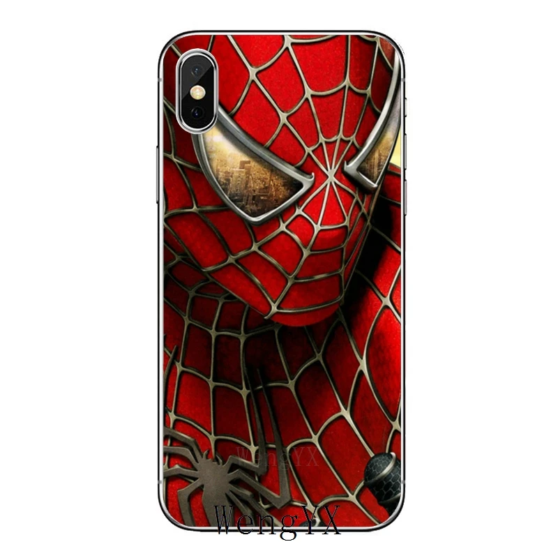 Мягкий чехол Marvel Человек-паук Логотип с принтом в виде Человека-паука, samsung Galaxy A10 A30 A40 A50 A60 A70 A6s A8 A9s J4 J6 Prime Plus