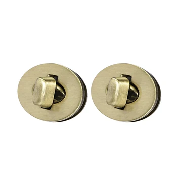 

uxcell 2 Sets Oval Purses Twist Lock 30mm x 24mm Clutches Closures for DIY Bag Making - Brussed Brass