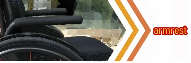 armrest Высокое качество высокого класса индивидуальные спортивные ручные инвалидные коляски плюс поручни подлокотник - Цвет: armrest
