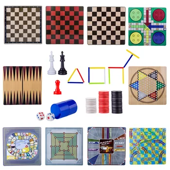 

100-in-1 Classic Chess Game Board Game Puzzle Set for Kids Learning and Educational Gift For Teenager Adult Children - NO.859B