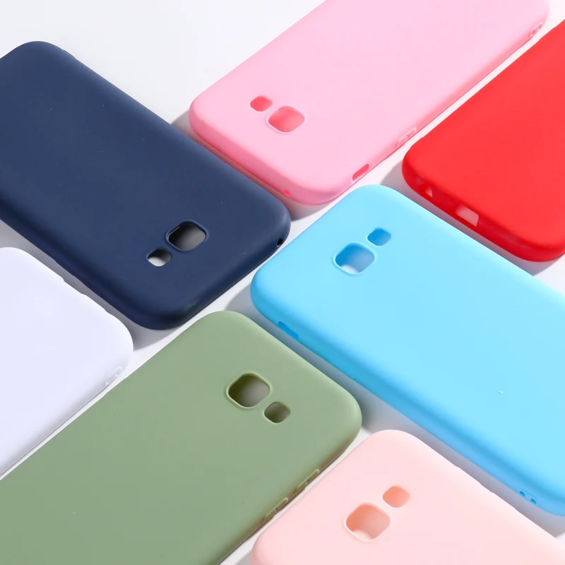 Мягкая задняя крышка из ТПУ карамельных цветов для Samsung A5 2017 A520 A520F SM силиконовые