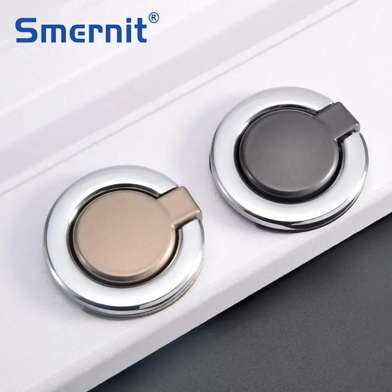 Скрытые дверные ручки серебряные для кухонного шкафа и мебели металлический