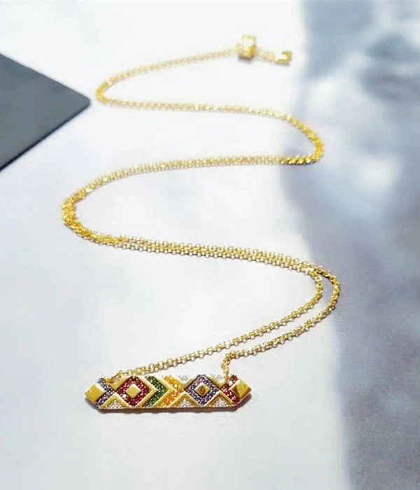 

Designer Fashion 925 Sterling Silver Jewelry 3A Cubic Zirconia Party Adjustable Necklace