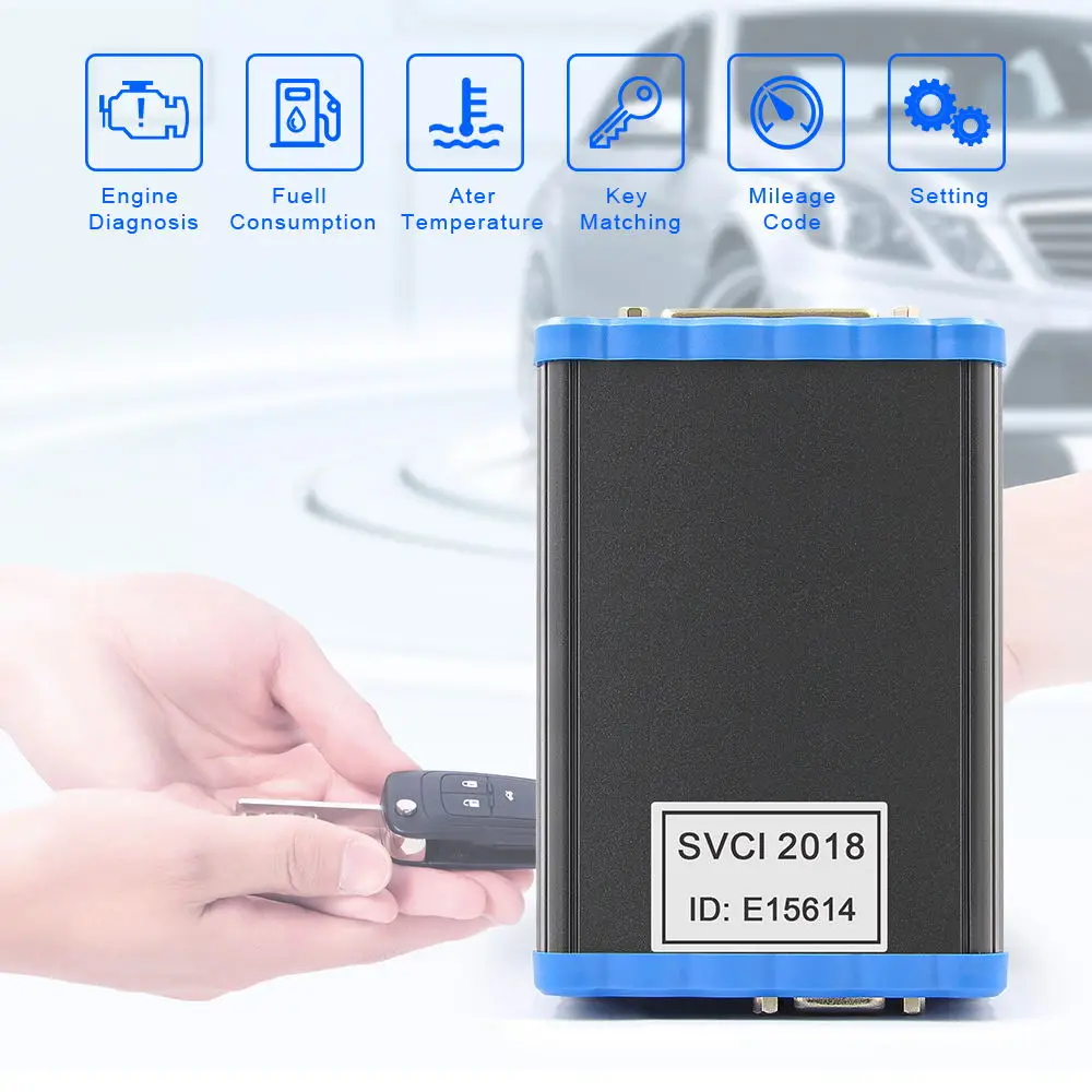 Полная версия SVCI V2018 без ограниченная Диагностика fbdi VVDI 2 AVDI Автомобильный ключ ECU программист OBD OBD2 автомобильный диагностический инструмент
