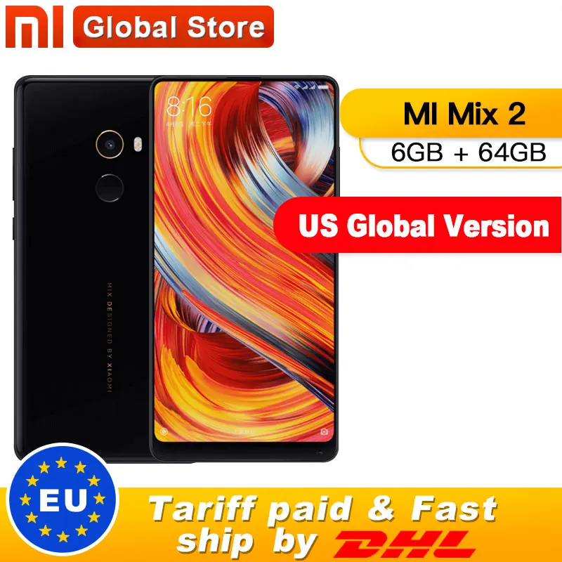 США (американская) Глобальная версия mi X2 X 2 6GB 64GB Смартфон Snapdragon 835 Octa Core 5 99