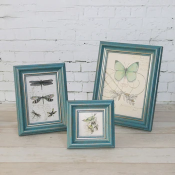 

Photo frames high quality Irregular Vintage Photo Frame warm Home Decor Wooden Wedding Casamento Pictures Frames DIY