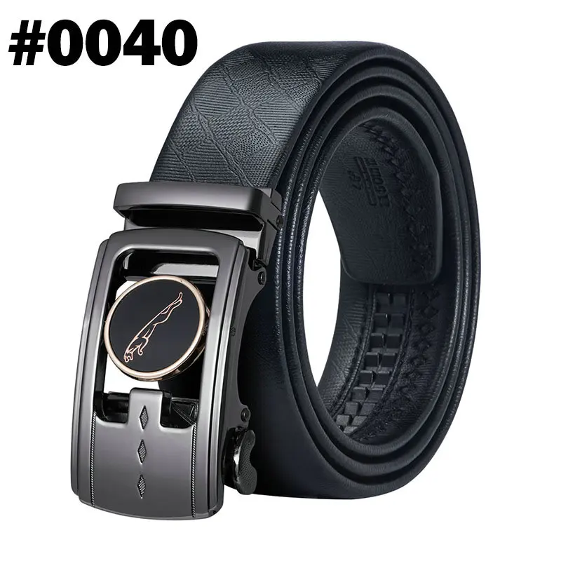 G-0040 Barry. Wang 110 см-160 см модные дизайнерские ремни с автоматической пряжкой из натуральной леопардовой кожи деловые мужские ремни с пряжкой из сплава для мужчин - Цвет: G-0040