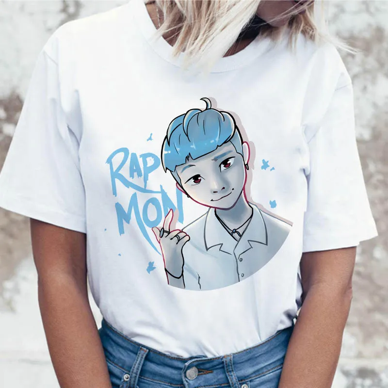 Kpop футболка JIN SUGA J HOPE, женская футболка JIMIN V JUNGKOOK, топ, футболка для K pop, корейские футболки, забавная графическая женская футболка K-pop - Цвет: 1285