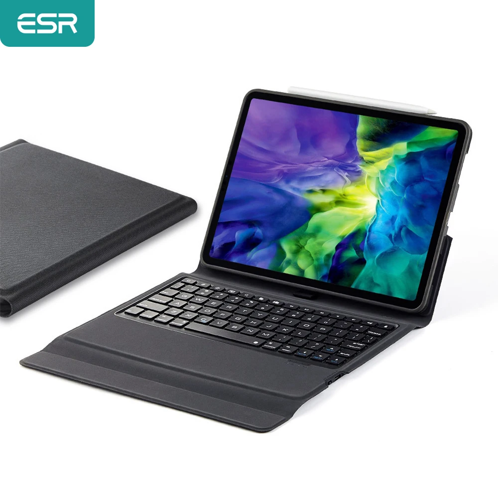 ESR Bluetooth Беспроводной корпус клавиатуры для iPad 12 9 11 дюймов 10 5/9 7/7 PU кожаный чехол