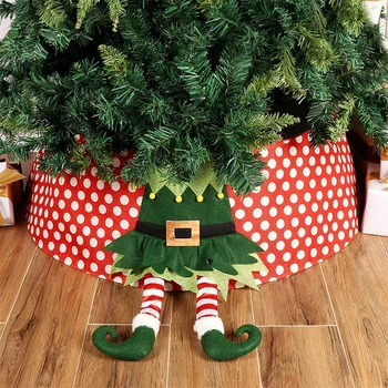 

Christmas Elf Tree Skirt Ring Christmas Tree Bottom Decoration Christmas Tree Home Decoration Tool Merry Xmas Party Supplies