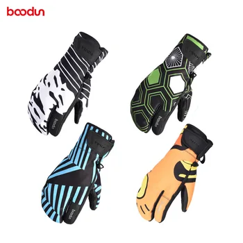 

boodun 180g velvet 3mm sponge Doodle ski gloves waterproof windproof Touch Screen winter motorcycle gloves snowmobile riding g02