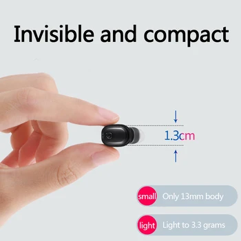 

Wireless Bluetooth Earpiece IPX2 Waterproof Mini Sport Earpiece Headset LHB99