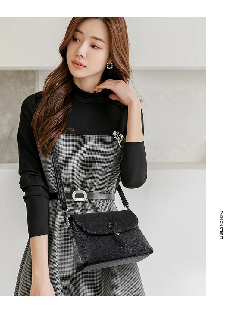 Hoge kwaliteit lederen handtassen damestassen merk vrouwelijke crossbody ontwerper natuurlijke koeienhuid vrouw schoudertas_voghion.com