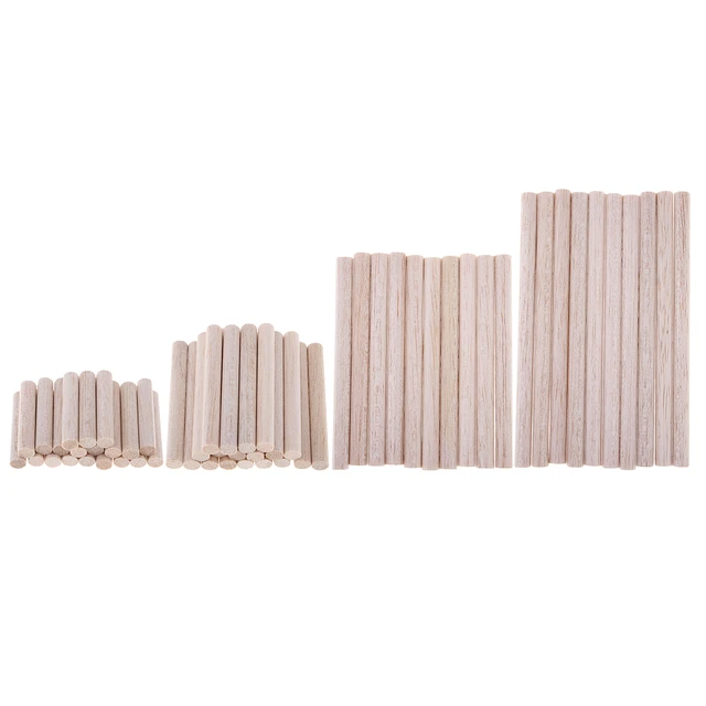 Unfinished Balsa Wood Sticks Strip Wooden Pieces DIY Wood Craft Decoration  - AliExpress