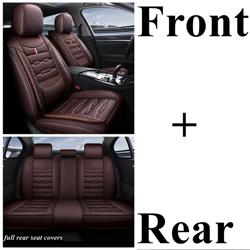 coffee standard Передний+ задний Чехол для сидения автомобиля для Toyota RAV4 Avensis CHR Avensis Camry 4runner Reiz Land Cruiser AVALON Королла автомобильные аксессуары - Название цвета: coffee standard