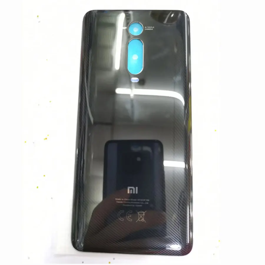Оригинальная Задняя стеклянная крышка для Xiaomi mi 9T mi 9T pro задняя дверь Сменный Чехол батареи, задняя крышка корпуса - Цвет: Black