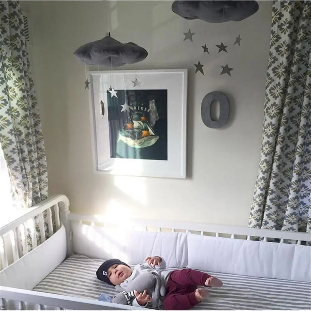 Детская луна звезда облако украшение стены кулон для кроватки комнаты Подвесной Настенный кулон