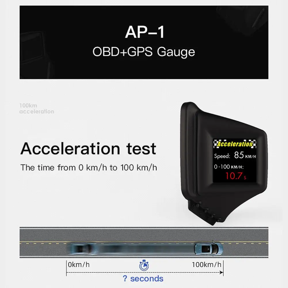 Obd gps dual system hud display car