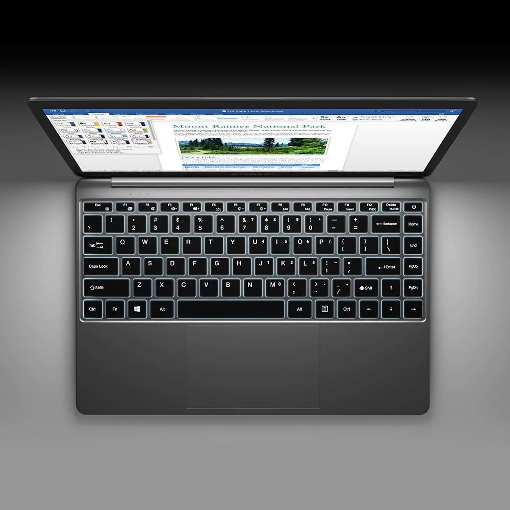 Teclast F7 Plus 14.1" 8GB RAM 256GB SSD Laptop FULL HD 1920 x 1080 Intel Gemini Lake N4100 Windows 10 Backlit Keyboard Notebook