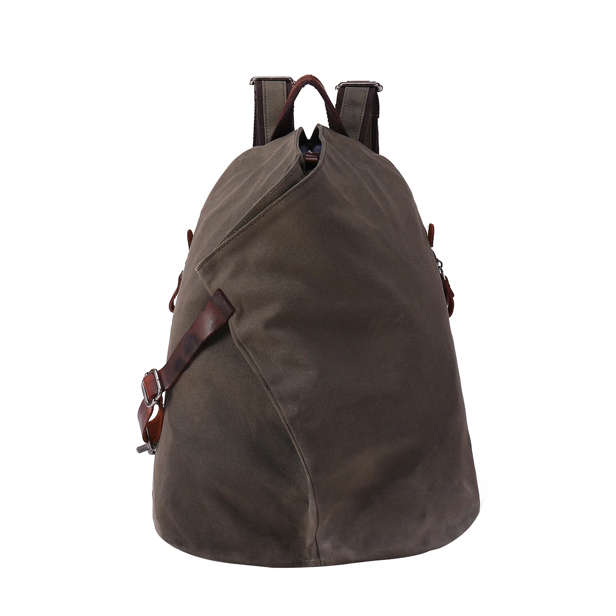 New Large Capacity Canvas Backpack Retro Big Crossbody Bag Vintage Men Rucksack Waxed Canvas Outdoor Backpack Vintage Style