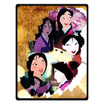 

Custom Photo Blanket Flannel Fleece Fabric Blanket Mulan Sofa Bed Throw Blanket Kid Adult Warm Blanket