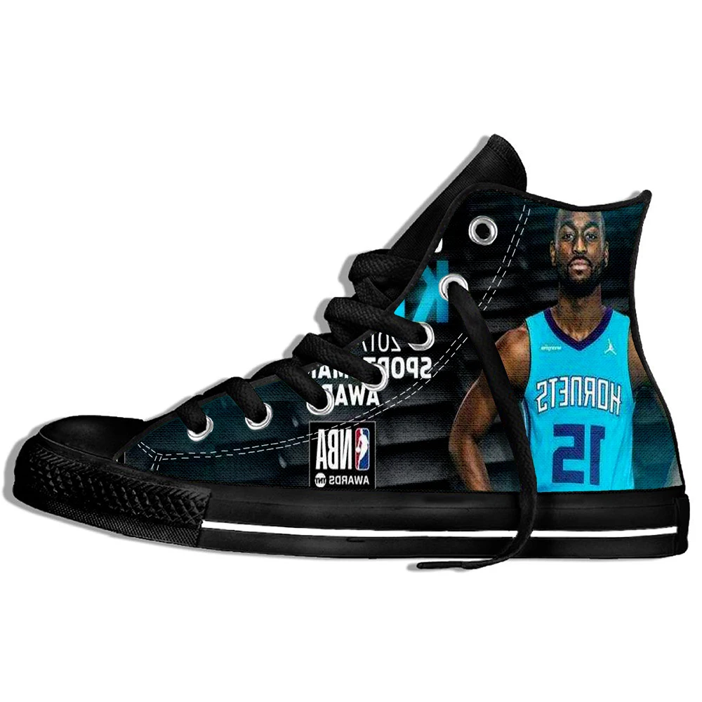Kemba Walker для мужчин и Wo для мужчин neaker легкий Charlotte баскетболист Логотип Удобная спортивная Уличная обувь высокие кроссовки