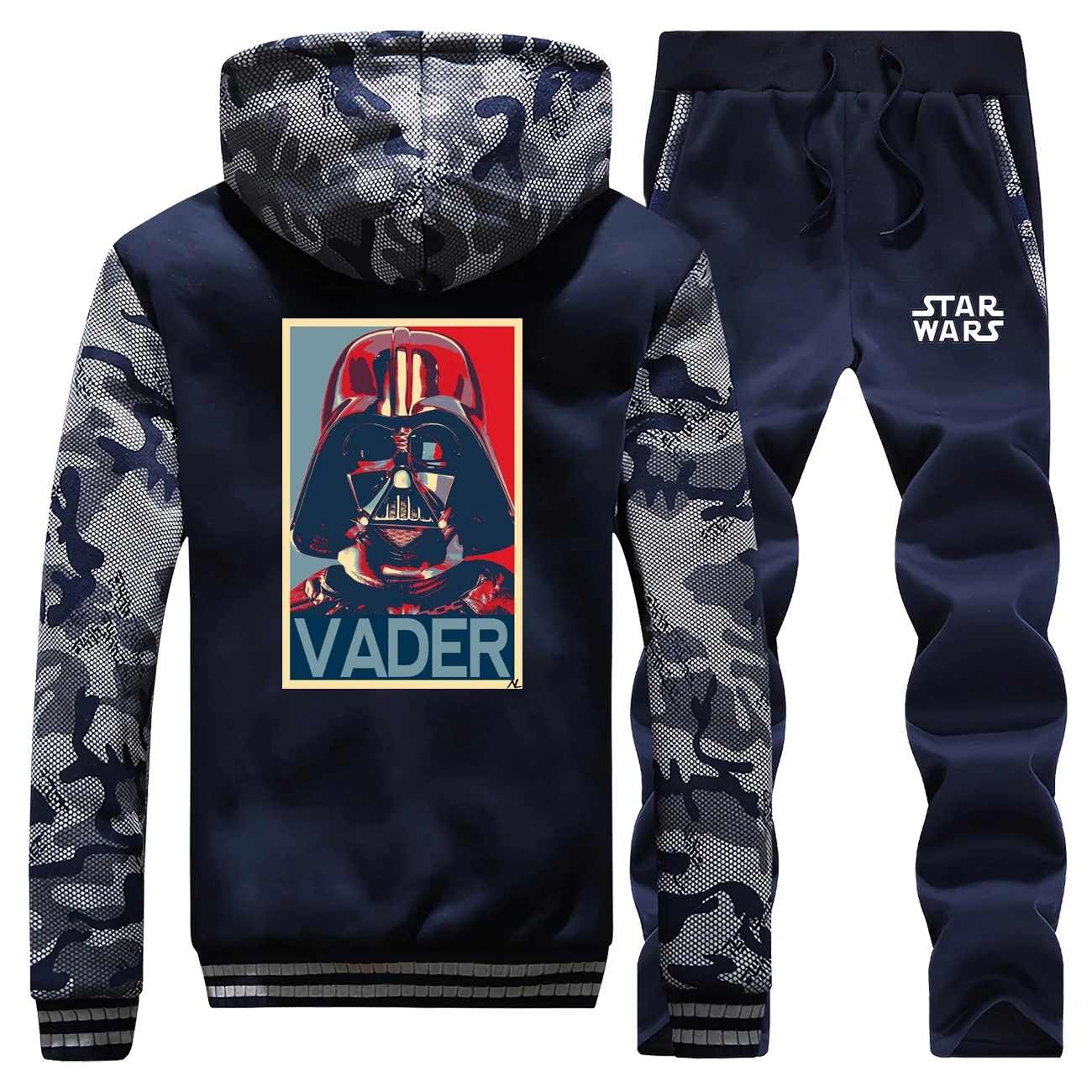 

Darth Vader Star Wars Tracksuits Jacket Pant Set Men Selfie Stormtrooper Sportsuits Sweatpant Sets Suit 2 PCS Coat Sportswear