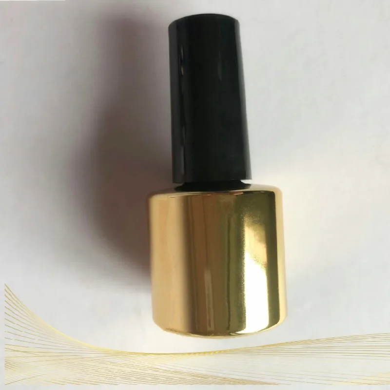 gold bottle 10/30/50 шт 8 мл пустые жидкость для снятия лака бутылки контейнера для маникюра, оборудование для маникюра, бутылки с кистью Золотой Нейл-арт упаковка бутылки - Цвет: gold bottle