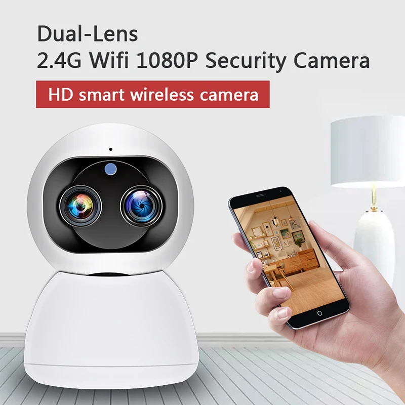 

1080P HD Wireless WIFI IP CCTV Camera Smart Home Security Night Vision Indoor EU Plug