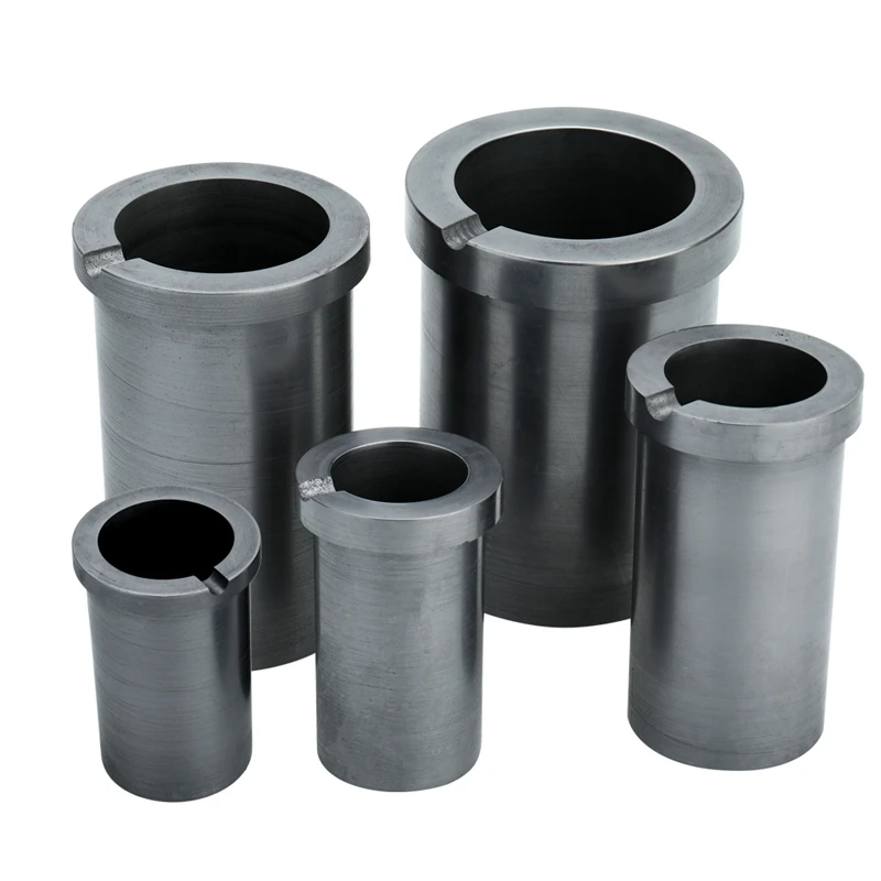 1-5kg Foundry Clay Graphite Crucibles Black Cup Furnace Torch Melting Casting Refining Gold Silver Copper Brass Aluminum