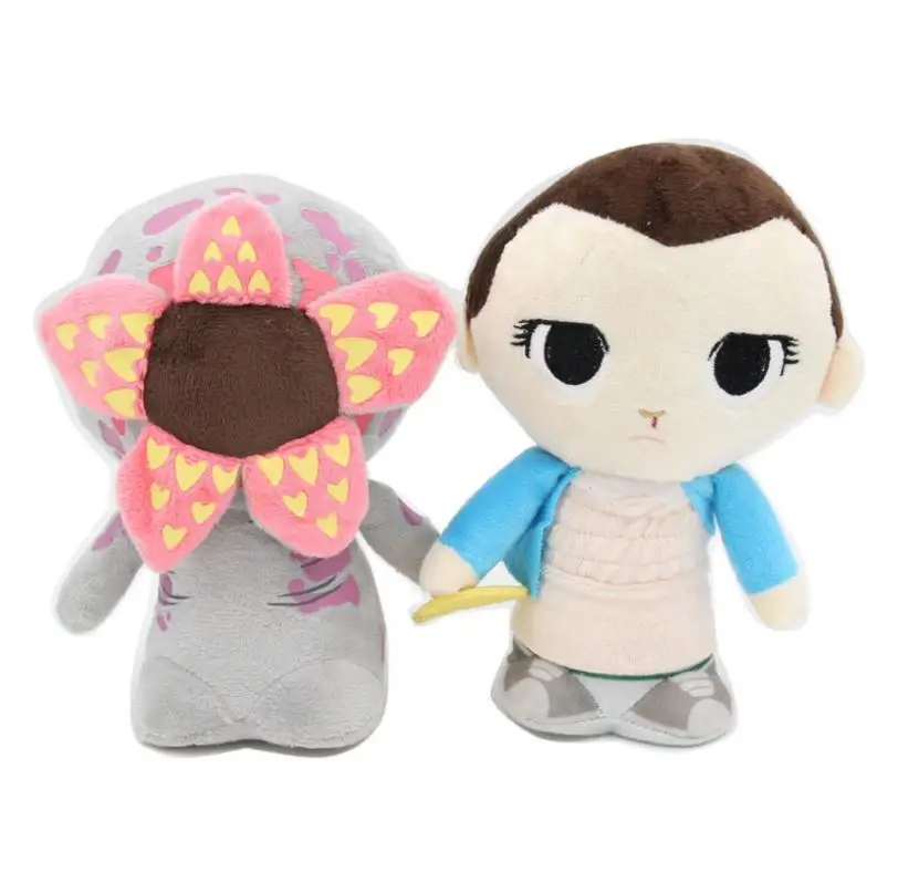 

2019 New TV 2pcs/lot Stranger Things Plush Toys Dolls Eleven with Eggo Demogorgon Movie & TV Soft Stuffed Cosplay Doll toy