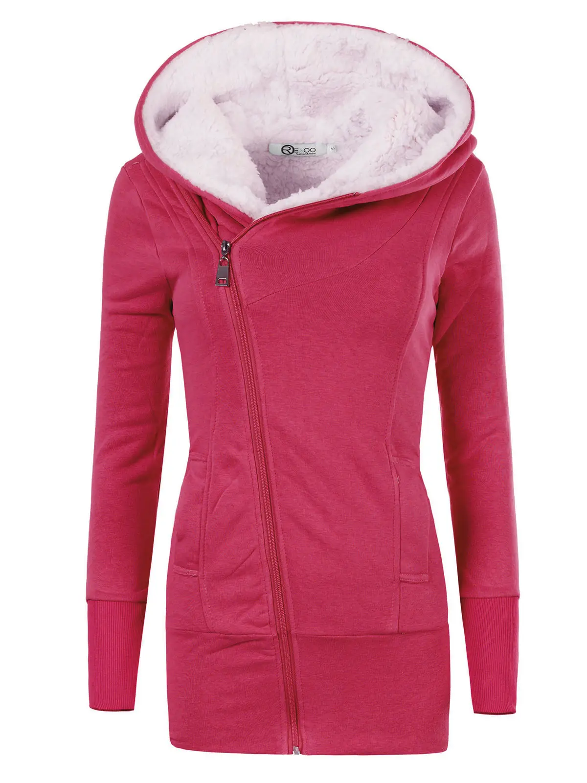 ZOGAA 2020 Slim Winter Women Jackets Wool Cotton Coat Padded Long Slim Hooded Parkas Female Plus Size Warm Wool Outwear Clothing