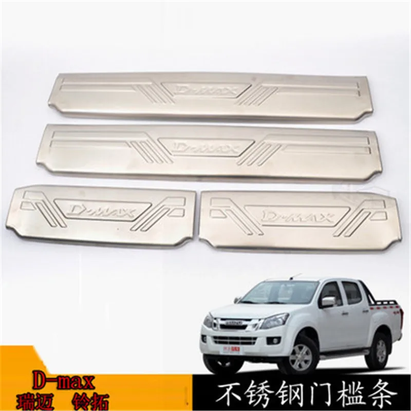 Автомобильный Стайлинг для Isuzu D-MAX- Нержавеющая Сталь автомобильный внешний интерьер светодиодный порог Накладка Добро пожаловать педаль