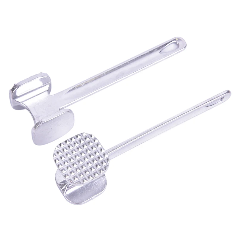 Stainless Steel Hammer Meat Mallet Tenderizer Steak Beef Pork Chicken Kitchen Tool 19.5cmX4.5cm