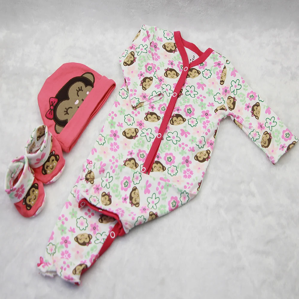 Одежда для кукол D225 22~ 23 дюймов кукла Bebe Reborn куклы аксессуары девочка Реалистичная кукла реборн мода мальчик новорожденный младенец