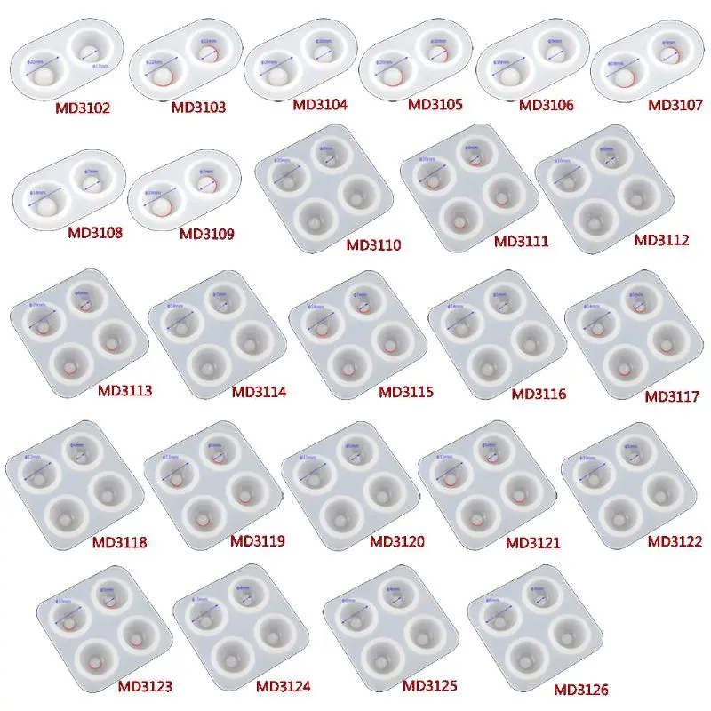 

Ball-Jointed Doll Eye Resin Mold Eyeballs Half Round Doll Eyes Mold