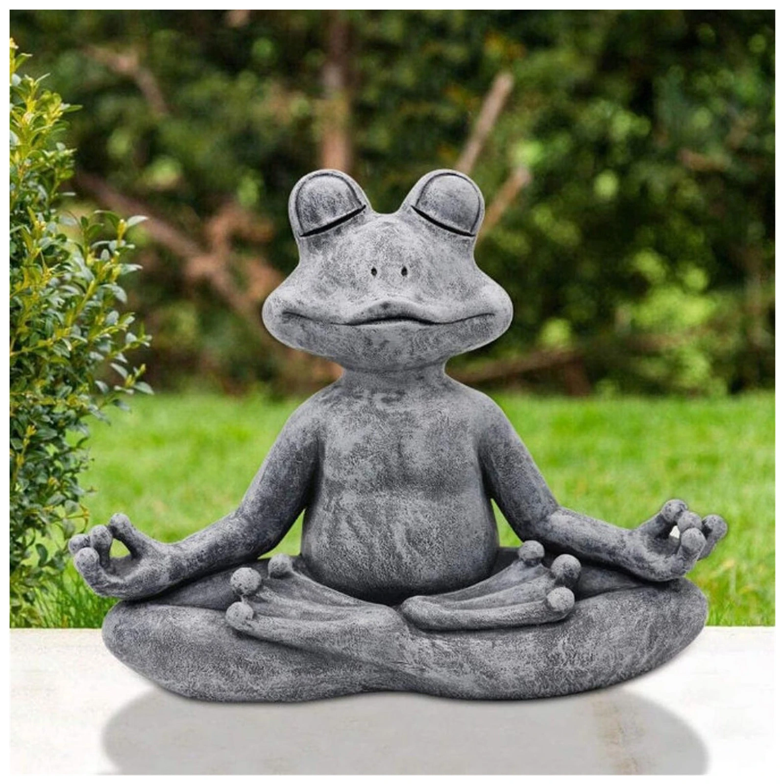 Funny Frogs Garden Statue, Frog Yard Decor Garden Animal Statue Outdoor