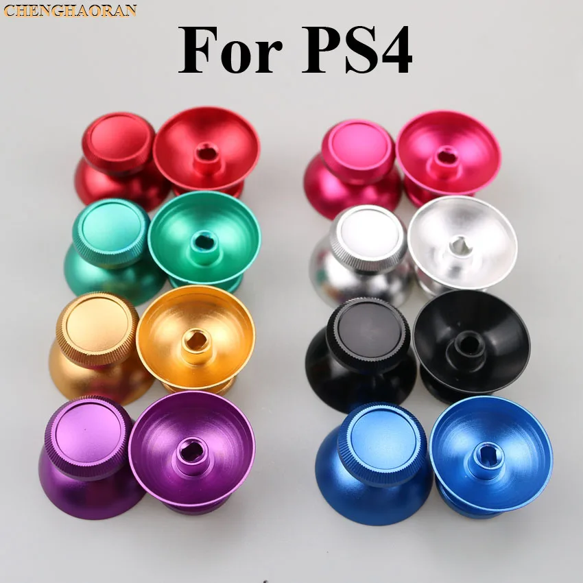 

ChengHaoRan 2pcs 8 Colors Optional Universal Aluminum Alloy Metal Analog Joystick Thumb Cap stick For PS4 Xbox One Controller
