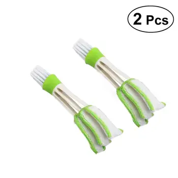 

Car air conditioning air outlet cleaning brush double head multi-function dusting brush keyboard air conditioning gap soft brush