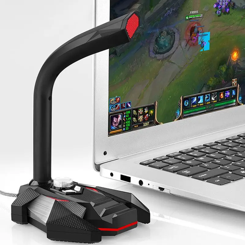 ABKT-POPU · PINE динамический проводной микрофон USB студийный игровой 360 Omnidirectionnel PC микрофон для компьютера Настольный профессиональный D