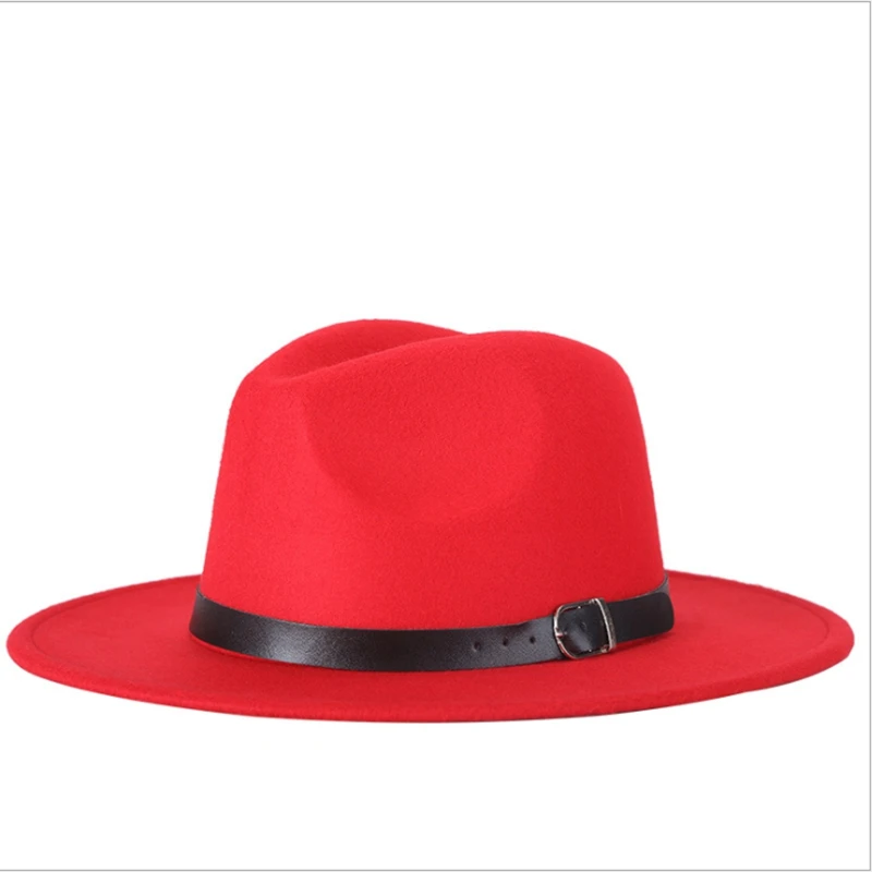red felt cap
