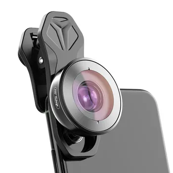 

Lente do do celular For iphone 11 celulares for xiaomi APEXEL 195° fisheye professional HD external universal mobile phone lens