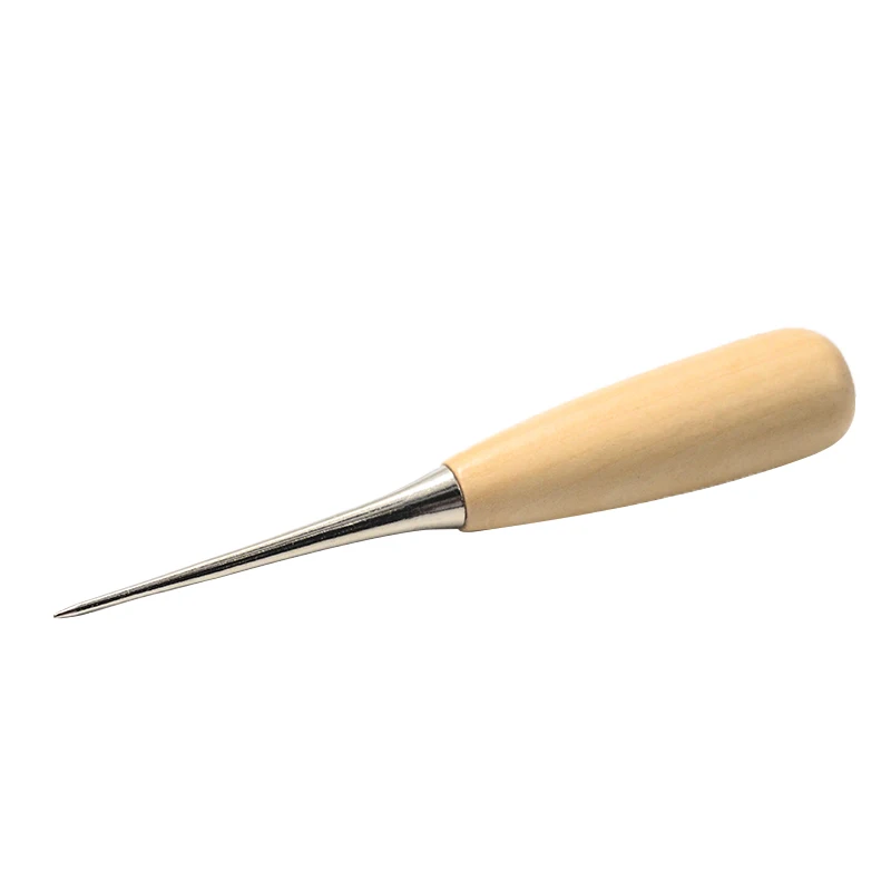 SOZO кожа ручной Awl Craftwork Кожа дырокол деревянная ручка инструмент 2 шт|Кожаные