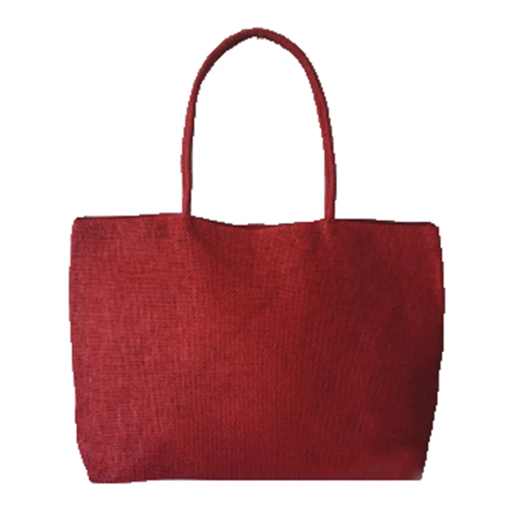 2021 New Fashion Women Handbag Simple Candy Color Large Straw Beach Bag Women Casual Shoulder Bag 