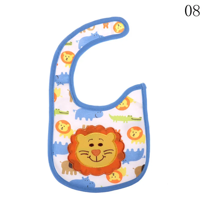 8 1pcs Baby Bibs Bandana Toddler cotton High Quality Babadores burp saliva towel cartoon Boys Girls accessories clothing - Цвет: 8